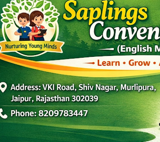 Saplings Convent School English medium